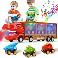 Buy ⌛ Dinosaur Toys For 3 Year Old Boys,Spray Mist Dinosaur Toys For Kids 3-5,Lights/Roaring/Music Kids Toys For Boys With 3 Dinosaur Pull Back Toy Cars,Toys For 2 3 4 Year Old Boys,Christmas 🎂 Birthday Gift ⌛ -Vehicles Online Shop 5140Xj wEXL. AC