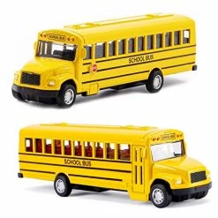 New 😀 2 Pack 5.5inch Pull Back School Bus Playset, Die-cast Metal Toy Play Vehicles With Yellow For Kids Boys Toddlers ✔️ -Vehicles Online Shop 514MMYBi0jL