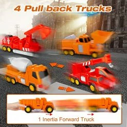 Budget 🥰 Kids Toys Car Transform Toy: Toys For 5 Year Old Boys | Robot Toys For 3 4 5 6 7 Year Old Boys 👧 Girls | 5 In 1 STEM Building Toys For Kids Age 4-8 | Construction Trucks Toddler Toys 🎂 Birthday Boy Gifts ✨ -Vehicles Online Shop 514i22fRckL