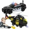 Best deal ✔️ Police Car Toy With Rescue Helicopter Toys For Boys | Emergency Vehicles Toy Set Friction Powered With Realistic Lights And Sounds 🥰 -Vehicles Online Shop 514pTeeGgtL