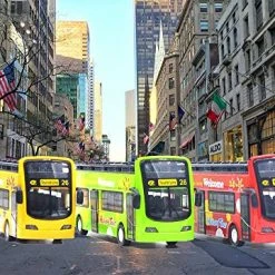 Cheap 😉 City Bus Sightseeing Double Decker Bus Model Open Top Pull Back Toy Die Cast Pull Back Vehicles Mini Model Car Lights And Music (Red) 🎉 -Vehicles Online Shop 514wUJh4oFL