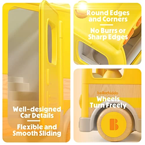 Promo β¨ Wooden School Bus, Kids Toys, Toddler Toys With Sound And Light,Plastic Simulation School Bus Toy For 3 4 5 6 7 8 9 Years Old Boys & π§ Girls, Kids Games π₯³ Birthday For Kids Yellow π 6 Promo β¨ Wooden School Bus, Kids Toys, Toddler Toys With Sound And Light,Plastic Simulation School Bus Toy For 3 4 5 6 7 8 9 Years Old Boys & π§ Girls, Kids Games π₯³ Birthday For Kids Yellow π - Image 4