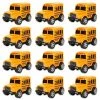 Coupon ❤️ 12 Pack In Box Chubby School Bus Model Toys - 4 Inches Classic Long Nose Friction Powered 360 Rotation Vehicles - Ideal Gift, Party Favors For Kids (1 Dozen) 🎁 -Vehicles Online Shop 515fnjaYRsL