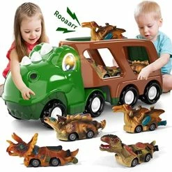 Promo 🌟 IHaHa Dinosaur Trucks Toys For Boys Toddlers, 5 In 1 Dinosaur Truck Vehicles Car Kids 🎃 Halloween 🥳 Birthday Gifts Toys For 1 2 3 4 5 6 Year Old Boys Toddlers, Dinosaur Toys Car Trucks With Flashing Roar ❤️ -Vehicles Online Shop 515kUKAp5wL. AC