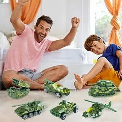 Promo 😀 Lilies Diecast Military Vehicles Truck Set, Alloy Army Model Toys, Jeep, Tank, Panzer, Anti-Air Vehicle, Helicopter, Mini Toy Car For Kids 3 4 5 6 Years Old 👍 -Vehicles Online Shop 516mD8hs33L
