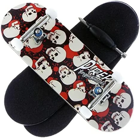 Budget ❤️ Skull - Solid Performance Complete Wooden Fingerboard (Chromite, 34mm X 97mm) ✔️ 5 Budget ❤️ Skull - Solid Performance Complete Wooden Fingerboard (Chromite, 34mm X 97mm) ✔️ - Image 3