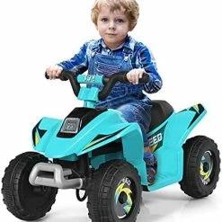 Wholesale 😍 FFlyer 6V Ride On ATV, 4-Wheeled Beach Ride On Car, Battery Powered Kids ATV W/ 2 Speeds, Forward/ Reverse Switch, Anti-Slip Wheels, Motorized Ride On Toy, Mini Quad ATV For Toddlers (Black) 🌟 -Vehicles Online Shop 517BFIwyPnL. AC
