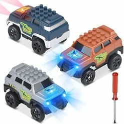 Wholesale ⌛ Tracks Cars Replacement Only, Light Up Toy Cars For Tracks Compatible With Most Car Tracks Accessories With 2 LED Flashing Lights For Most Race Car Tracks For Kids Boys And 👧 Girls (3 Pack) 3 Pack, Off Road Car 🥰 -Vehicles Online Shop 517lt7mT3RL. AC