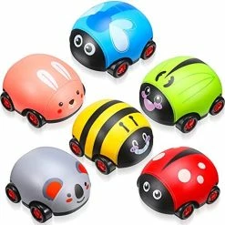 Deals 🔥 6 Pieces Animals Pull Back Cars Friction Powered Push And Go Back And Forth Vehicles Car Toys Friction Powered Vehicle Playset Toys (Vivid Style) 👏 -Vehicles Online Shop 518 1YsXz7S. AC