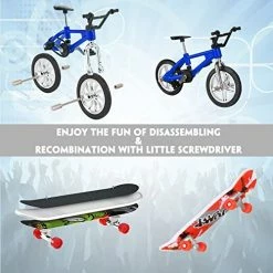 Hot Sale 🎉 Fingerboard Skatepark Set 5Pcs, HOMETALL Fingerboard Skatepark With 13Pcs Mini Finger Toy Set Including Finger Skateboards, Finger Bike, Fingerboard Skate Park Skateboard Ramps Rail Pack For Kids Gift 🌟 -Vehicles Online Shop 518f7ytIjzL