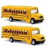 Outlet ⌛ 2 Pack 5.5'' Pull Back School Bus, Die-cast Metal Toy Vehicles With Bright Yellow For Kids Boys 👧 Girls 🧨