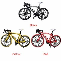 New 👏 Finger Bikes Toys, Finger Mountain Bike, Mini Model Ornaments - 1 Pack, Home Desk Table Decors Diecast Toys Racing Cycle Model For Kids Boys Office Racing Club (17.5 * 12.5cm) Black 😍 -Vehicles Online Shop 519E7lbEL7L