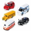 New 😍 Die-cast Metal Toy Cars Set Of 5, Openable Doors, Pull Back Car, Gift Pack For Kids (Official Car) 🔔 -Vehicles Online Shop 519d3enM82L