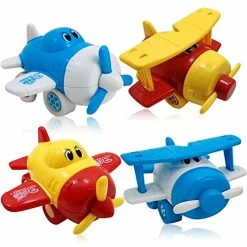 Promo ❤️ Airplane Toys - Set Of 4 Toy Airplanes For Boys And 👧 Girls - Fun Toys For Toddlers & Kids - Colors May Vary 👏 -Vehicles Online Shop 51AEbsjyEDL