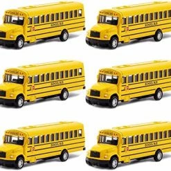 New 😀 2 Pack 5.5inch Pull Back School Bus Playset, Die-cast Metal Toy Play Vehicles With Yellow For Kids Boys Toddlers ✔️ -Vehicles Online Shop 51AEuf8fvoL. AC