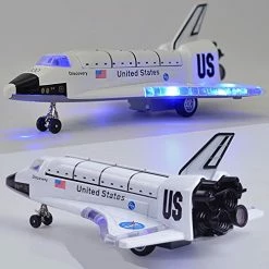 Cheapest 🌟 Space Shuttle Scale Model Kit Orbiter Ship Diecast Space Shuttle Toy Collection Light 8" 🌟 -Vehicles Online Shop 51AYzcdUl6L