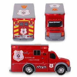 Outlet 🎁 Motorized Ambulance Toy Truck For Kids With Light & Siren, Heavy Duty Plastic Electric Rescue Vehicle Toy For Kids & Toddlers 😉