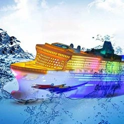 Brand new 🧨 Colorful Ocean Liner Cruise Ship Electric Toy Boat, Electric Flashing LED Light Sound, 50x13x5 Cm/19.7x5.1x2 In, Cannot Placed In Water, Cannot Float On Water, Suitable For Boys Multicolor 😉 -Vehicles Online Shop 51B8xJC7aZS. AC