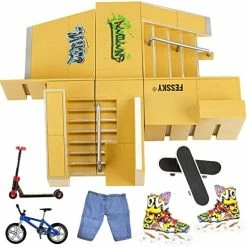 Brand new 👍 Kate Park Kit, FESSKY Finger Skateboard Ramp Parts For Finger Board Ultimate Parks Training Props 🤩 -Vehicles Online Shop 51BDNcFS8uL. AC