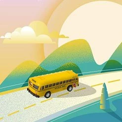 Coupon 😉 5 Inch Pull Back School Bus Playset, Set Of 2 Classic School Buses, Diecast Bus Toy Set With Pull Back Mechanisms, Great Party Favors, Gift Idea For Boys And 👧 Girls 🔥 -Vehicles Online Shop 51BXb1r0jUL