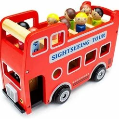 Brand new 🌟 Wooden Wheels Natural Beechwood Chunky Cars And Vehicles Imagination Generation | For Children +12 Months | Yellow School Bus ⭐ -Vehicles Online Shop 51Bk4e5KNFL. AC