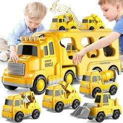 Promo 🌟 IHaHa Dinosaur Trucks Toys For Boys Toddlers, 5 In 1 Dinosaur Truck Vehicles Car Kids 🎃 Halloween 🥳 Birthday Gifts Toys For 1 2 3 4 5 6 Year Old Boys Toddlers, Dinosaur Toys Car Trucks With Flashing Roar ❤️ -Vehicles Online Shop 51C2Q7x4BjL. AC