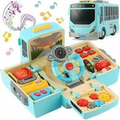 Outlet 😉 School Bus Toy With Sound And Light, Simulation Steering Wheel Gear Toy, Toddlers School Bus Toys With Music Education Knowledge Simulation Driving Bus Toys, For 1-3-5 Boys & 👧 Girls 🔔 14 Outlet 😉 School Bus Toy With Sound And Light, Simulation Steering Wheel Gear Toy, Toddlers School Bus Toys With Music Education Knowledge Simulation Driving Bus Toys, For 1-3-5 Boys & 👧 Girls 🔔 -Vehicles Online Shop 51CKcHUnYrL. AC