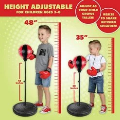Wholesale ⌛ Punching Bag For Kids And Adults Boxing Set With Adjustable Standing Base, Boxing Gloves, Hand Pump Red & Black 😍 16 Wholesale ⌛ Punching Bag For Kids And Adults Boxing Set With Adjustable Standing Base, Boxing Gloves, Hand Pump Red & Black 😍 -Vehicles Online Shop 51CY0U2VLdL