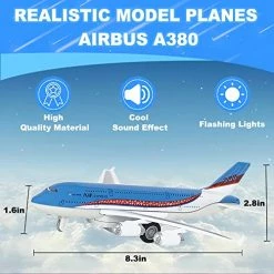 Discount ✔️ Airplane Toys Bump And Go Airlines Die Cast Metal Model Plane Toy With Lights And Sounds, 3D Anatomy View, Blue Aircraft For Kids Toddler Boys 3 -12 Years Old Gift Blu 🔔 -Vehicles Online Shop 51CbE4nIRdL
