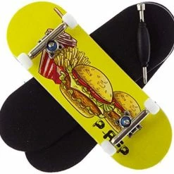 Hot Sale 🤩 Cheeseburger Cheeseburger - Solid Performance Complete Wooden Fingerboard (Chromite, 34mm X 97mm) ✔️ -Vehicles Online Shop 51CzLv4KJOL. AC