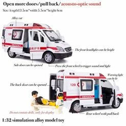 Best reviews of 🧨 Children's Alloy Toy Ambulance Police Car Model, Boy Police Car Model Simulation Alloy Toy Car Car (Size : Ambulance) ⭐ -Vehicles Online Shop 51DGrfLkfML