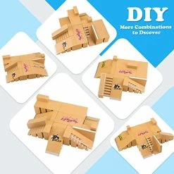 Flash Sale 🛒 Fingerboard Skatepark With 3 Finger Skateboards, Customizable And Buildable Fingerboard Ramps With 8pcs Parts, Mini Finger Skate Park Kit For Kids, Toys Gifts For Boys And 👧 Girls Ages 6 And Up 🔔 -Vehicles Online Shop 51DSkLuunUL