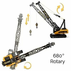 Brand new 😉 15 Channel Remote Control Crane, Proffesional Series, 1:14 Scale - Battery Powered RC Construction Toy Crane With Heavy Metal Hook (TR-214) ⌛ -Vehicles Online Shop 51Dz79wAN2L