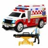 Cheap 😀 Ambulance Toy Truck 15'', Large Toy Cars For Kids, Lights & Sounds Toddler Toy Ambulance With Accessories, Rescue Role Playset, Play & Learn Toddler Toys Ages 3+ 💯 -Vehicles Online Shop 51Em32Uef9L