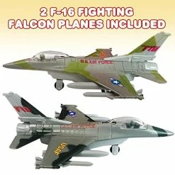 Top 10 π Diecast F-16 Fighting Falcon Jets With Pullback Mechanism, Set Of 2, Diecast Metal Jet Plane Fighter Toys For Boys, Air Force Military Cake Decorations, Aviation Party Favors β€οΈ
