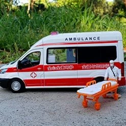 Promo ⭐ Simulation Alloy Die Cast Mini Car Model Toy Cars 1:34 For Ford Transit Alloy Ambulance Vehicles Car Diecast Toy Broadcast Car Model Sound And Light Kids Gifts ( Color : Ambulance ) 😉 -Vehicles Online Shop 51FDqAKYEyL