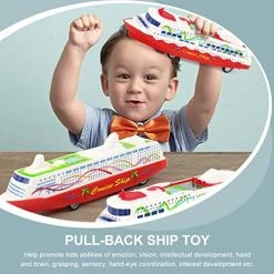 Budget ⌛ Cruise Ship Model Toy 5Pcs Plastic Cruise Ship Toy Cruise Ship Boat Toy Pull Back Ship Toys For Kids ⌛ -Vehicles Online Shop 51FEcq9M9iL