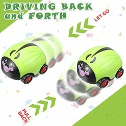 Deals 🔥 6 Pieces Animals Pull Back Cars Friction Powered Push And Go Back And Forth Vehicles Car Toys Friction Powered Vehicle Playset Toys (Vivid Style) 👏 -Vehicles Online Shop 51FX6zH0WyS