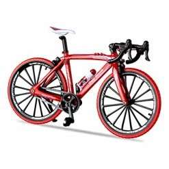 Deals 👍 1:10 Scale Die-Cast Alloy Mini BMX Mountain Bike Finger Bicycle Model Toy Desktop Decoration Crafts For Cycling Lovers Bike Racers Athletes Children Boys And 👧 Girls (Red) 🌟