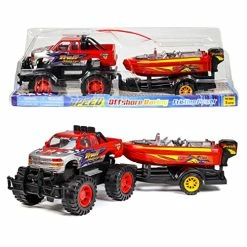 Best Sale βοΈ Back Friction Monster Truck Speed Boat Hauler Re π