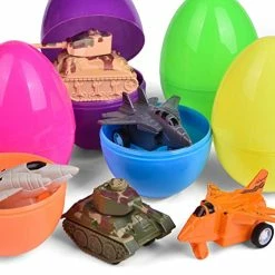 Wholesale ❤️ 12 Pack Surprise Eggs Prefilled With Pull Back Cars, Easter Military Toy Easter Die-Cast Cars, Easter Basket Stuffers, Easter Party Favors For Kids, Classroom Prizes Easter Eggs ❤️
