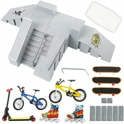 Flash Sale 😉 Skate Park Kit Ramp Parts For Finger Skateboard Park Kit Part Training Props With Finger Skateboards Finger Bikes Skates And Scooters And More(5 Parts) Yellow 🎉 -Vehicles Online Shop 51GsNz67HcL. AC