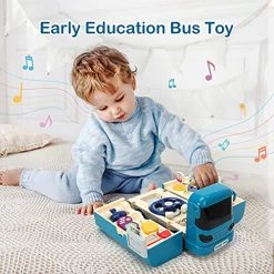 Cheap ❤️ Bus Car Toy, Kids Play Vehicle With Sound And Light, Simulation Steering Wheel, Musical School Bus Toy For Toddler, Educational Bus Driving Toy Gift For Toddlers Boys & 👧 Girls 🧨 -Vehicles Online Shop 51H7fVxZH4S