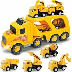 Best Sale ๐ Construction Truck Toys For 3 Years Old Boys Kids Toddlers, Vehicles Toy Set With Light And Sound, Large Transport Cargo Truck, Small Excavator, Crane, Mixer, Dumper Truck 5 In 1 Playset ๐คฉ 14 Best Sale ๐ Construction Truck Toys For 3 Years Old Boys Kids Toddlers, Vehicles Toy Set With Light And Sound, Large Transport Cargo Truck, Small Excavator, Crane, Mixer, Dumper Truck 5 In 1 Playset ๐คฉ -Vehicles Online Shop 51HwA6oKG2L. AC