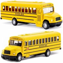 Brand new ❤️ Weilaga 2 Pack 5.5" Pull Back Yellow School Bus Toy Playset,Durable Die-cast Metal Toy Vehicles,Party Favors,Best 🎂 Birthday Gift For Boys 👧 Girls Kids Toddlers 🤩