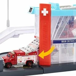 Best reviews of 🥰 4-Level Garage, The One-Stop-Shop & Action Drivers Helicopter Rescue Playset For Kids 3 Years Old & Up, With 1 1:64 Ambulance, Helicopter, Red 👍 -Vehicles Online Shop 51JjFnPpAyL