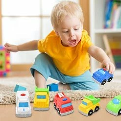 New 🎁 In Gadgets Mini Toy Vehicles For Toddlers, 6 Pack Dump Truck Car Fire Truck Construction Police Ambulance Plastic Cars Play Kit S 🤩 -Vehicles Online Shop 51Jmjh6CU4L