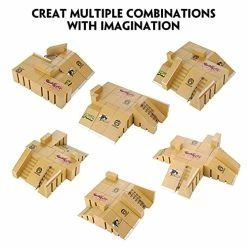 Best Pirce 😀 Fingerboard Skatepark 8Pcs, HOMETALL Fingerboard Ramps With 9Pcs Mini Finger Toys Set Including Fingerboards, Finger Bike, Scooters, Mini Finger Skateboard Ramp Set Finger Skate Park For Kids Gift 🧨 -Vehicles Online Shop 51K4m5DiCqS