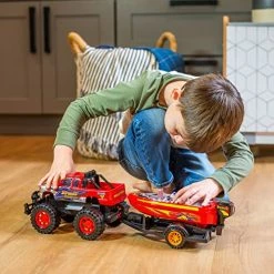 Best Sale ✔️ Back Friction Monster Truck Speed Boat Hauler Re 👏 -Vehicles Online Shop 51KEveKPbVL