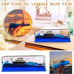 Brand new ⭐ Liquid Wave Cruise Ship Toy, Titanic And Iceberg Fluid Drift Bottle, Cruise Ship Model That No Longer Sinks, Suitable For Car Decoration, Bedroom, Sensory Play, Gift, Desk Or Paperweight 🎉 -Vehicles Online Shop 51KKjmpLeTL